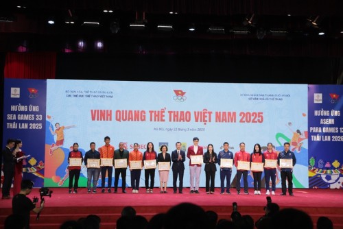 Chương trình Vinh quang Thể thao Việt Nam 2025: Tôn vinh 26 tập thể, cá nhân tiêu biểu