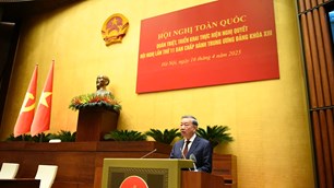 Xác định quyết tâm chính trị cao nhất trong lãnh đạo, chỉ đạo thực hiện Nghị quyết Hội nghị Trung ương 11 khóa XIII